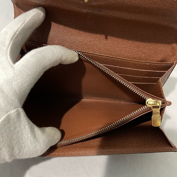 Authentic Louis Vuitton Long Wallet Portefeuille Sarah Wallet Old Model - Picture 11 of 17
